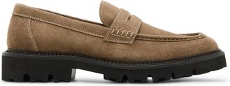 Steve Madden Mens Suede Noordin 275 Loafers - Taupe - Size UK 12