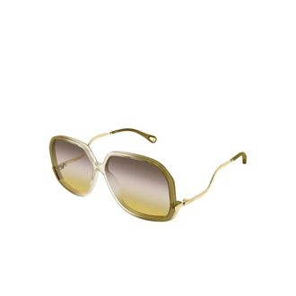 Chlo&eacute; Gafas de sol cuadradas onduladas - Accessories - Mujer - Amarillo - ONE SIZE