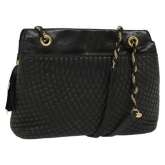 Bally Tweedehands leren schoudertassen - Dames - Pre-owned - Zwart - Maat: ONE Size Leer