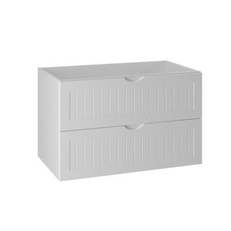 Petits Meubles Mueble bajo lavabo 80cm paneles de melamina y mdf blanco