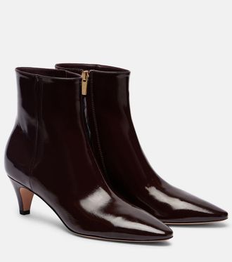 Gianvito Rossi 55 patent leather ankle boots