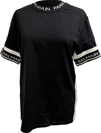 Balmain T-Shirt in Black Cotton