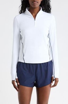 90 Degree by Reflex Tennis Interlock Half Zip Pullover in White at Nordstrom Rack, Size X-Large