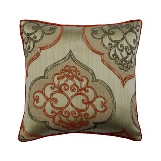 OEM Fundas De Almohada Homecentric, Color Naranja, Paquete De 2, 45 X 45 Cm, Jacquard Satinado, Estampado Abstracto, Estilo Moderno