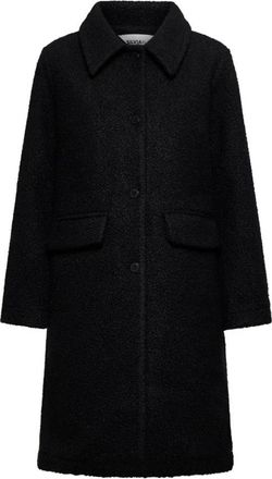 Silvian Heach Enkellange jas - Dames - Mantel - Zwart - M - Leer - Jassen