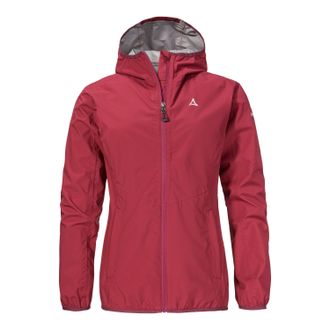 Sch&ouml;ffel Regenjacke SCH&Ouml;FFEL Jacket Style Migandi WMS, Damen, Gr. 46, rot (merlot), Taft, Obermaterial: 100% Polyester, unifarben, hoch geschlossener Ausschnit