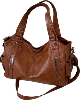 Generic Compatible For Female Handbag Large Capacity Shoulder Bags Big Tote Bag Ladies Soft Leather Hobos Messenger Women Shopper Sac(G)