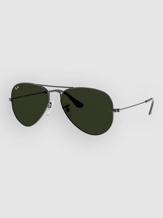 Ray-Ban Aviator Large Metal Gunmetal Sonnenbrille grau