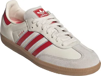 adidas Gender Inclusive Samba OG Sneaker in Off White/beet at Nordstrom, Size 10.5