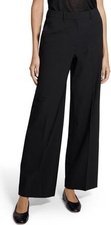 Theory Stretch Wool Pants in Black at Nordstrom, Size 16