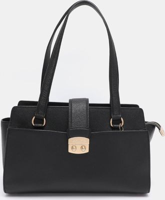 Coach Black Leather Avary Carryall Satchel
