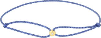 EF Collection Diamond Dot Cord Bracelet in 14K Yellow Gold /Sky at Nordstrom