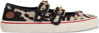 Valentino Garavani Dollyboard sneakers met luipaardprint - Beige