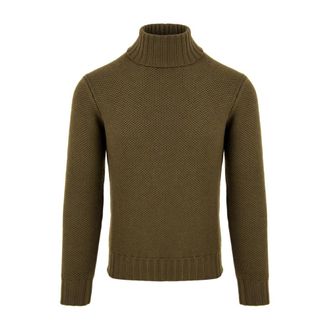 FILIPPO DE LAURENTIIS Turtlenecks, male, Green, 2XL, Green Turtleneck Dv3Ml Wm7Q Model