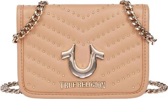 True Religion Horseshoe Multi Stud Flap Crossbody