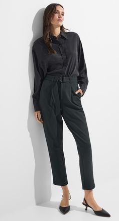 Icone Womens Ponte pleated straight-leg pant