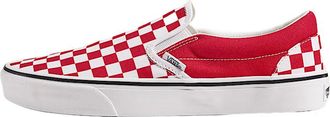 Vans Game Day Classic Slip-On Checkerboard Crimson Red True White VN000EACQ9U