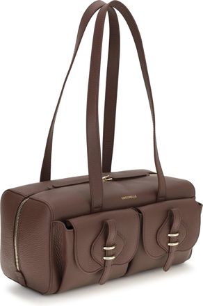 Coccinelle Womens Mavery Shoulder Bag Berry Calf Leather Bos Taurus