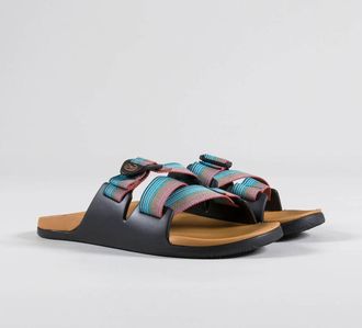 Chaco Mens Chillos Slide Sandal In Rising Teal