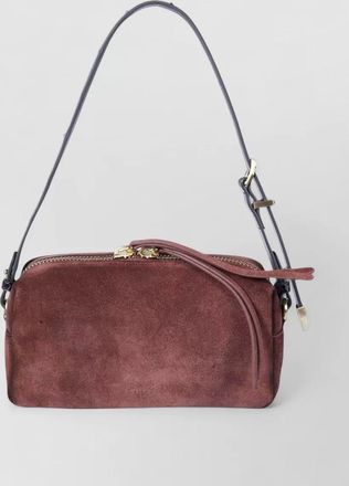 Pinko mini suede clutch bag