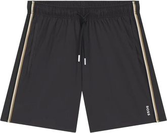 HUGO BOSS Beachwear, male, Gray, XL, Iconic Swimshorts with Signature Stripe Detailing