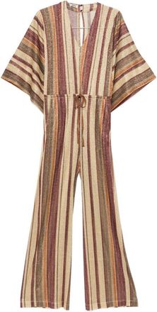 Siyu gestreepte lange jumpsuit