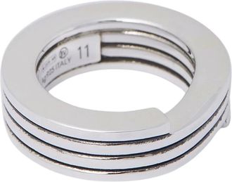 Bottega Veneta Layered Ring - unisex - Bottega Veneta - Rings - Gray - 50 MM - Accessories