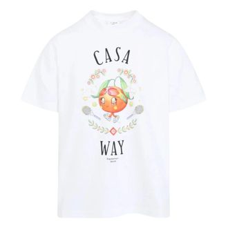 Casablanca T-Shirts, male, White, S, Casa Way T-Shirt