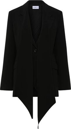 Marella Mllottone Blazer - Dames - Blazers - Zwart - S - Leer - Jassen