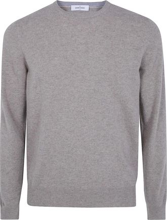 Gran Sasso Round-neck Truien - Heren - Ronde hals truien - Grijs - L - Truien & Vesten
