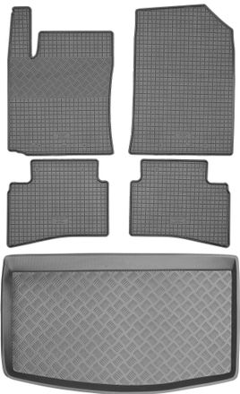 OEM Juego De Alfombrillas De Goma Para Coche Y Alfombrilla Para Maletero Para Kia Stonic Crossover (a Partir De 2017)