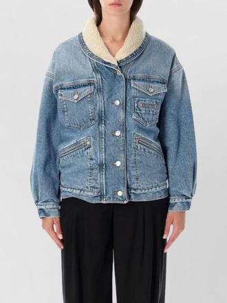 Isabel Marant denim relaxed-fit shawl collar jacket