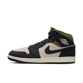Nike Jordan Mens Air Jordan 1 Mid SE Shoes in Brown | HV4091-102