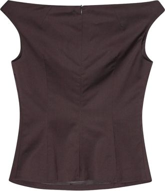 Remain Top con spalle scoperte - Marrone