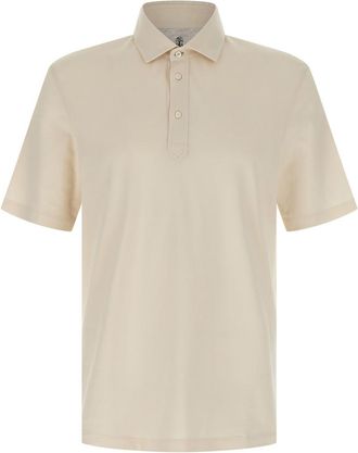 Brunello Cucinelli Beige Cotton polo shirt