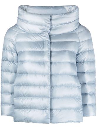 Herno Sofia quilted jacket - women - Polyamide/Polyester/Polyamide/Cotton/Feather Down - 40 - 9004 BLUE