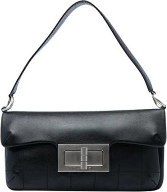 Chanel Pre-owned Vintage Schoudertas - Dames - Vintage Schoudertas - Zwart - ONE Size - Leer - Vintage