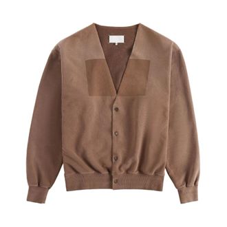 Maison Margiela C&aacute;rdigan de cuello en V - Knitwear - Hombre - Marr&oacute;n - M
