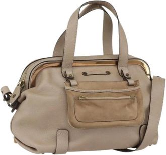 Chlo&eacute; Pre-owned Hand Bag - Dames - Vintage Handtas - Beige - ONE Size - Leer - Vintage