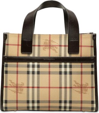 Burberry Pre-owned Burberry Haymarket Check Coated Canvas Handbag Ladies P6I1MSZWMCLGY5XS