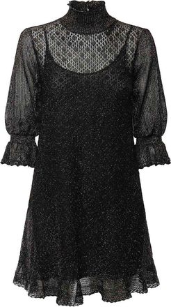 Chlo&eacute; Lurex Knit Mini Dress