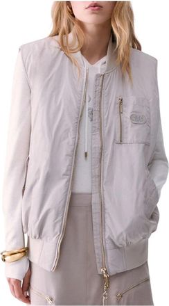 Liu Jo Lichtgewicht Linnen Jas - Dames - Bodywarmers - Beige - S - Linnen - Jassen