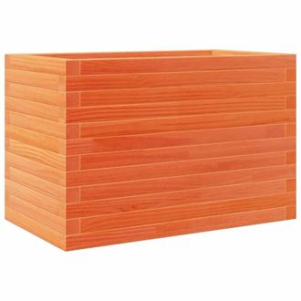 Berkfield Home Garden Planter Wax Brown 70x40x45.5 cm Solid Wood Pine