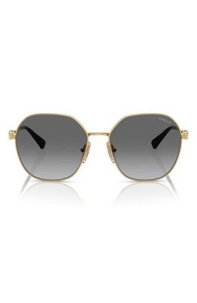 Vogue Eyewear 55mm Gradient Irregular Sunglasses in Gold at Nordstrom