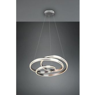Trio Candelabro Vortex Moderno Yara Nickel Led Dimmer Trio Lighting