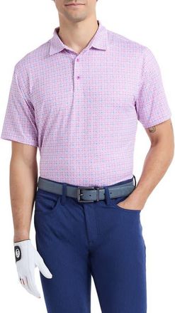 Robert Graham Tilford Performance Golf Polo in Multi at Nordstrom, Size Xxx-Large