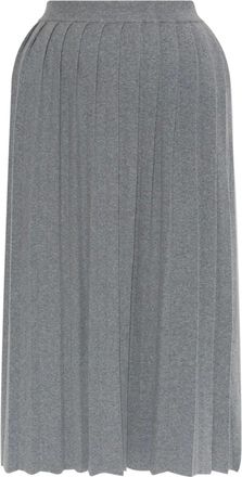 Lisa Yang Gonna midi pliss&eacute; - Grigio