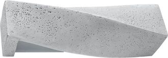 Wonderlamp Aplique de pared de cemento gris con 2 luces e27
