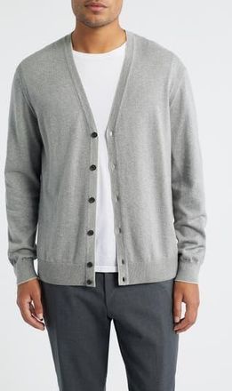 Jack Victor Charleston Cotton & Cashmere Cardigan in Grey at Nordstrom Rack, Size X-Large