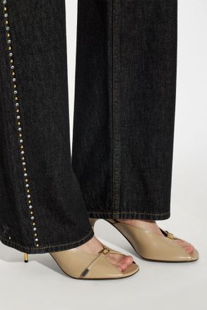 Versace Heeled Mules Nyx, Womens, Beige